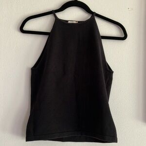 Vintage j crew high neck ribbed knit top